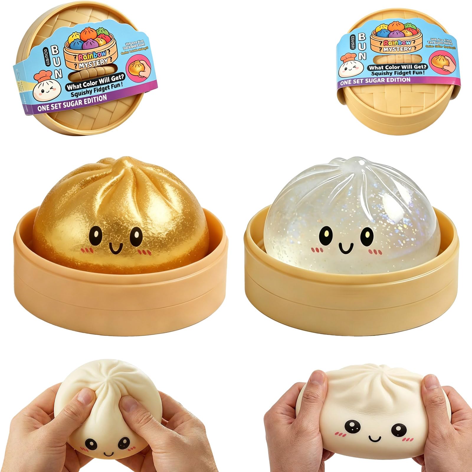 Amazon | Bornoon ミステリー餃子スクイーズボックス 肉まんスクイーズ